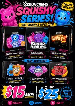 Scrunchems Squishy Series Toy Packs