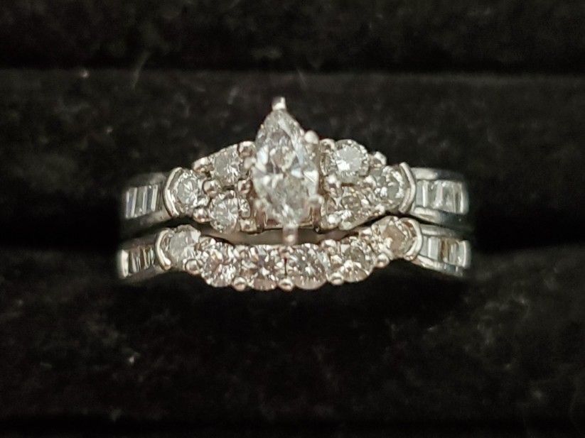 Wedding Set Marquis Diamond $1500