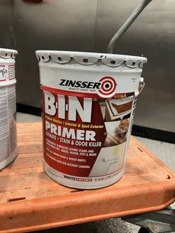 Zinsser 5 gal. B-I-N Shellac-Based White Interior Primer and Sealer