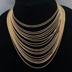 20 Layers Necklace From Macy's.  New. Open Box. In Excellent Condition.  Never Used.  