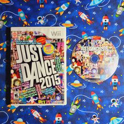 Just Dance 2015 Nintendo Wii Game & Case Wii U Compatible