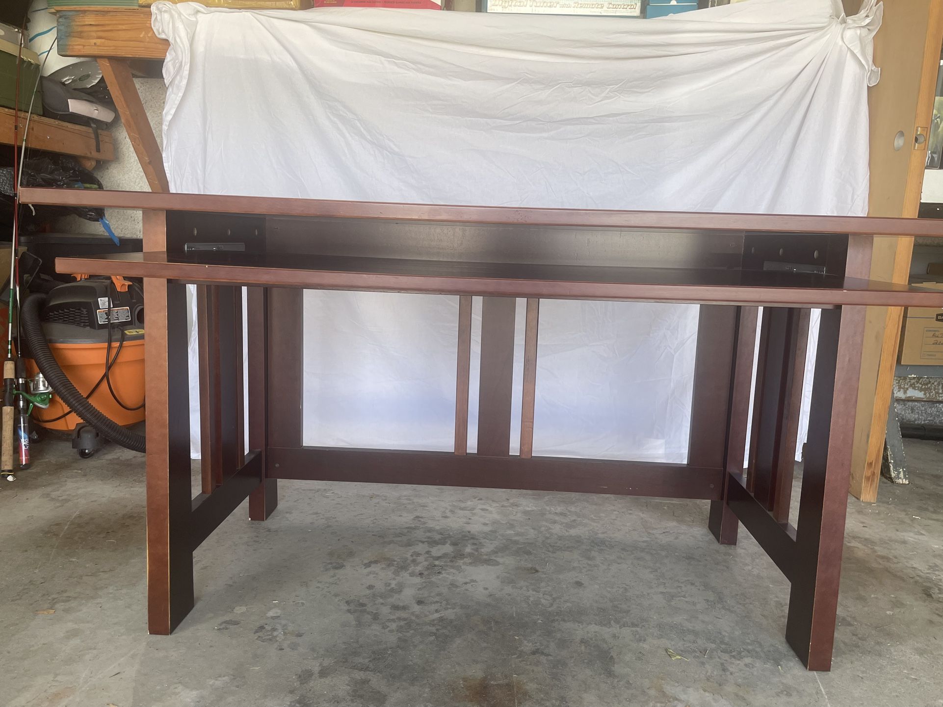 Walnut Desk With Pull Out shelf