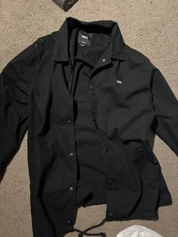 Black Vans Button Up Jacket