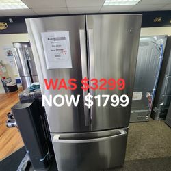 23.1 Cu. Ft. French Door Refrigerator In Finger Print Proof Resistant Stainless Steel 
