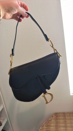 Black leather bag