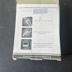 10 LED Power Indicator Rectangle Magnifier