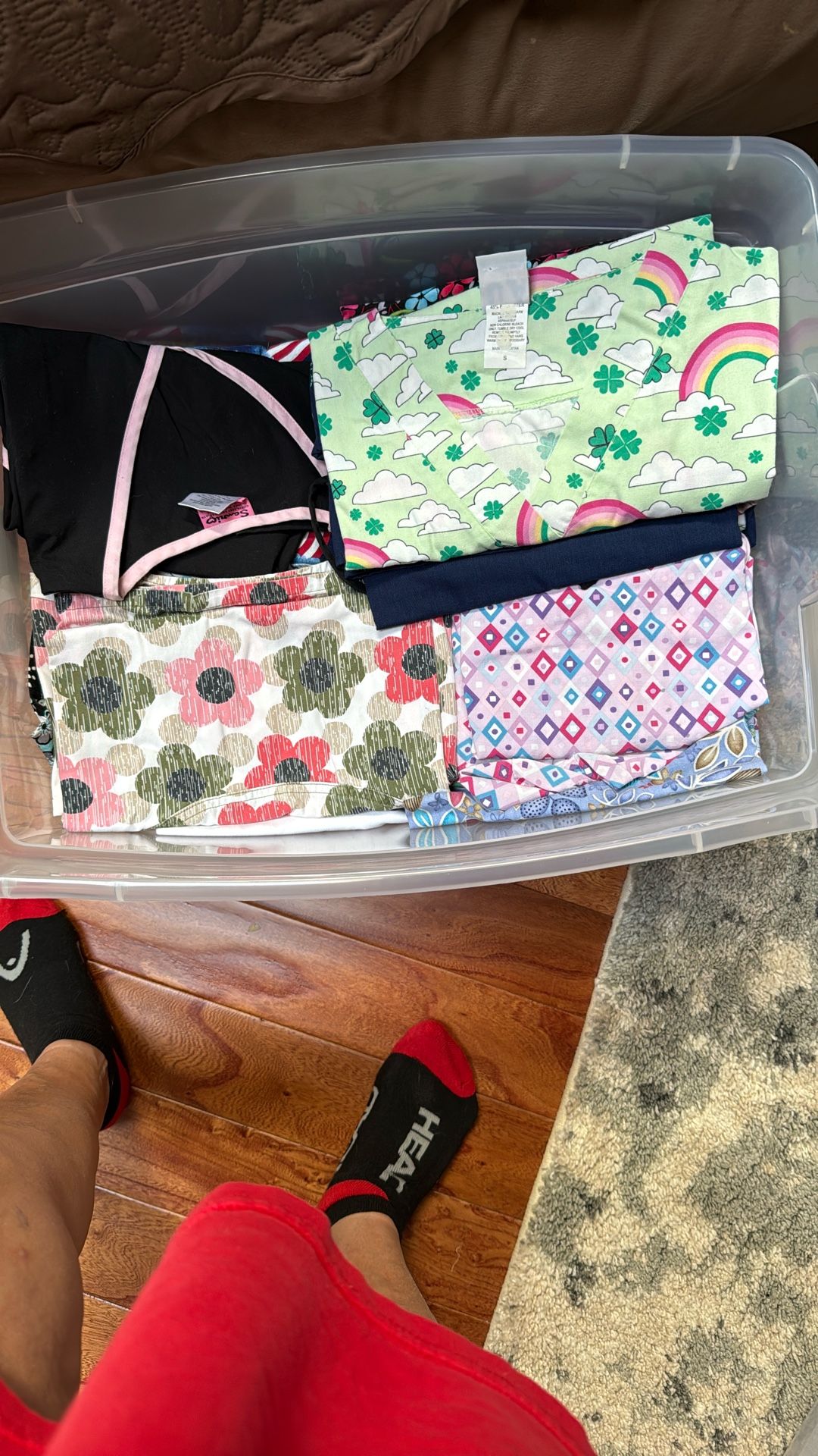 Scrub Tops, Mostly Small And Medium Some Large