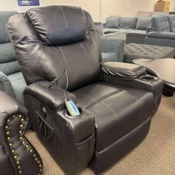 Electric Recliner Chair, Rocking Chair with Massage and Heat, 360° Swivel Recliner Chairs for Adults, Rocker Electric Recliner with Remote Control and