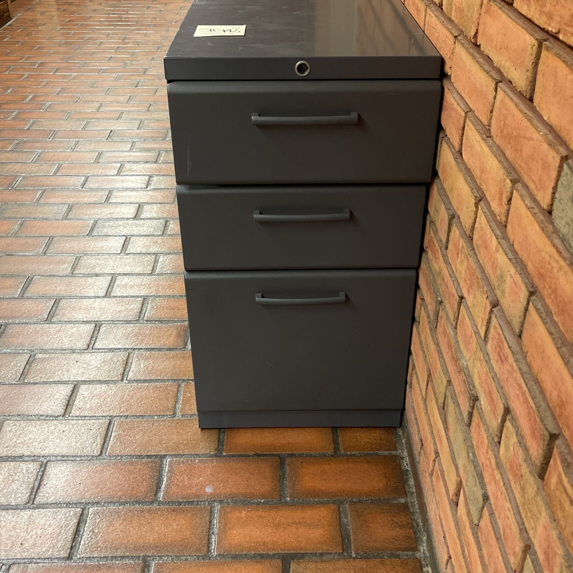 Grey Metal Filing Cabinet