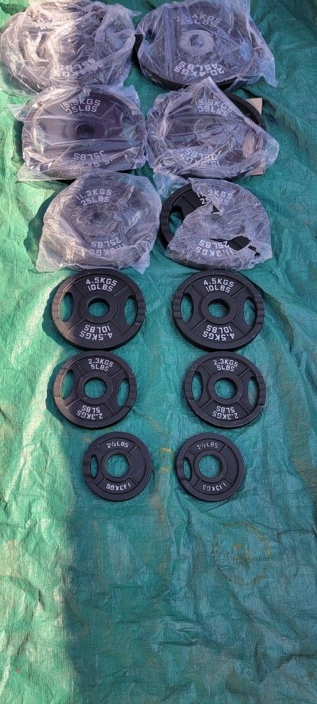 Olympic Weight Plate Pairs or Set, New 
