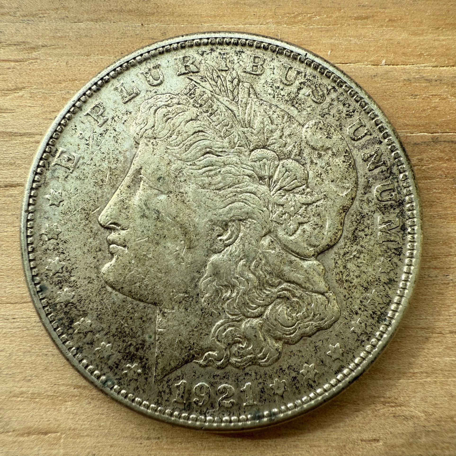 1921-S MORGAN SILVER DOLLAR