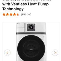 G.E. Washer -Dryer Combo- Ventless