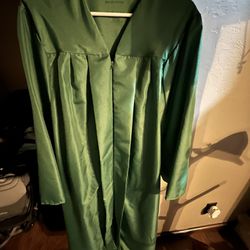 Graduation Gown - Green - 5’10”-6’0”