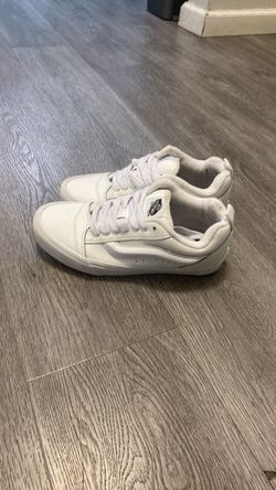 Vans White Low-Top Leather Sneakers