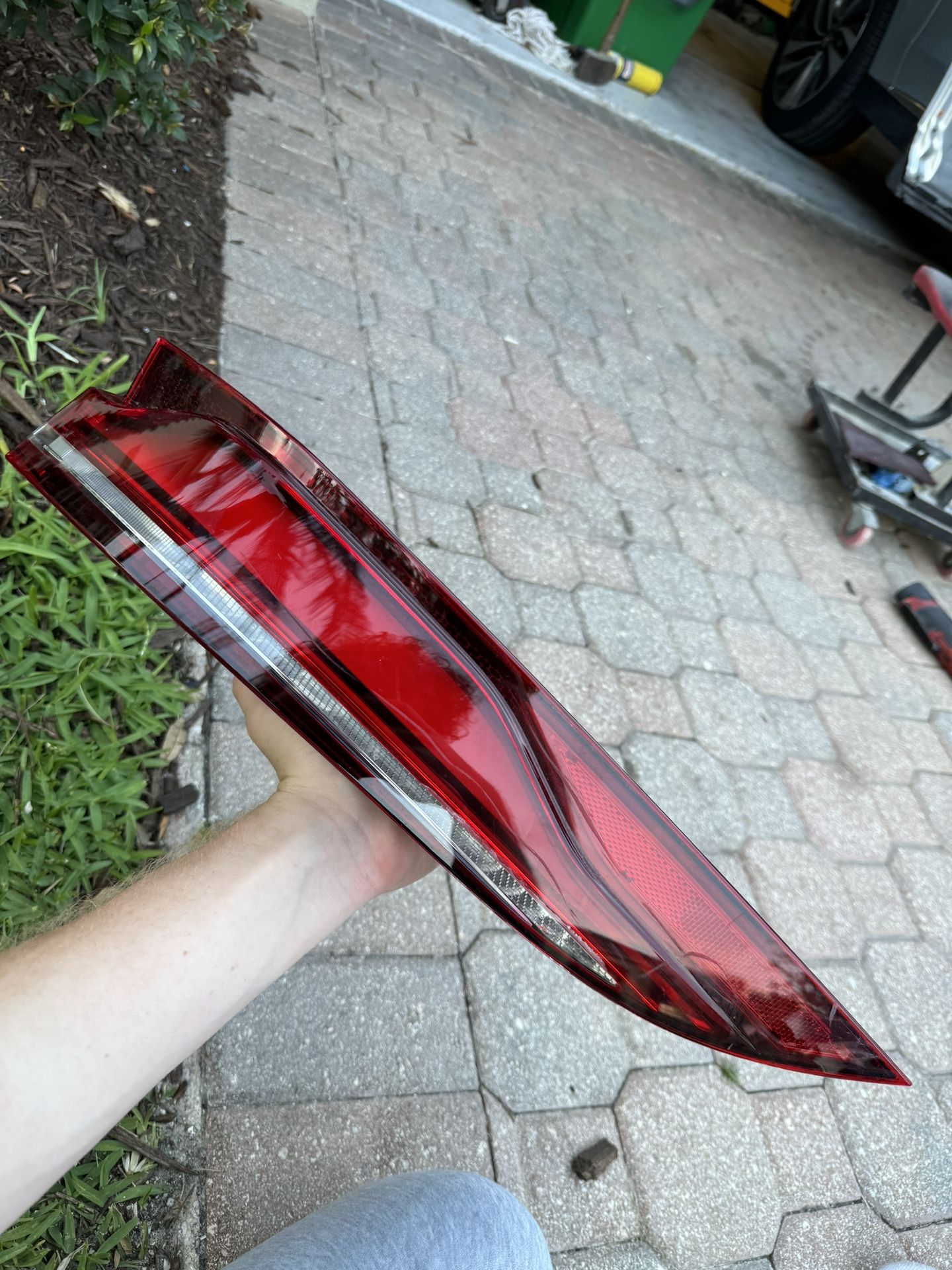 Jaguar 2021 F-Pace Left taillight lightly cracked fully functional