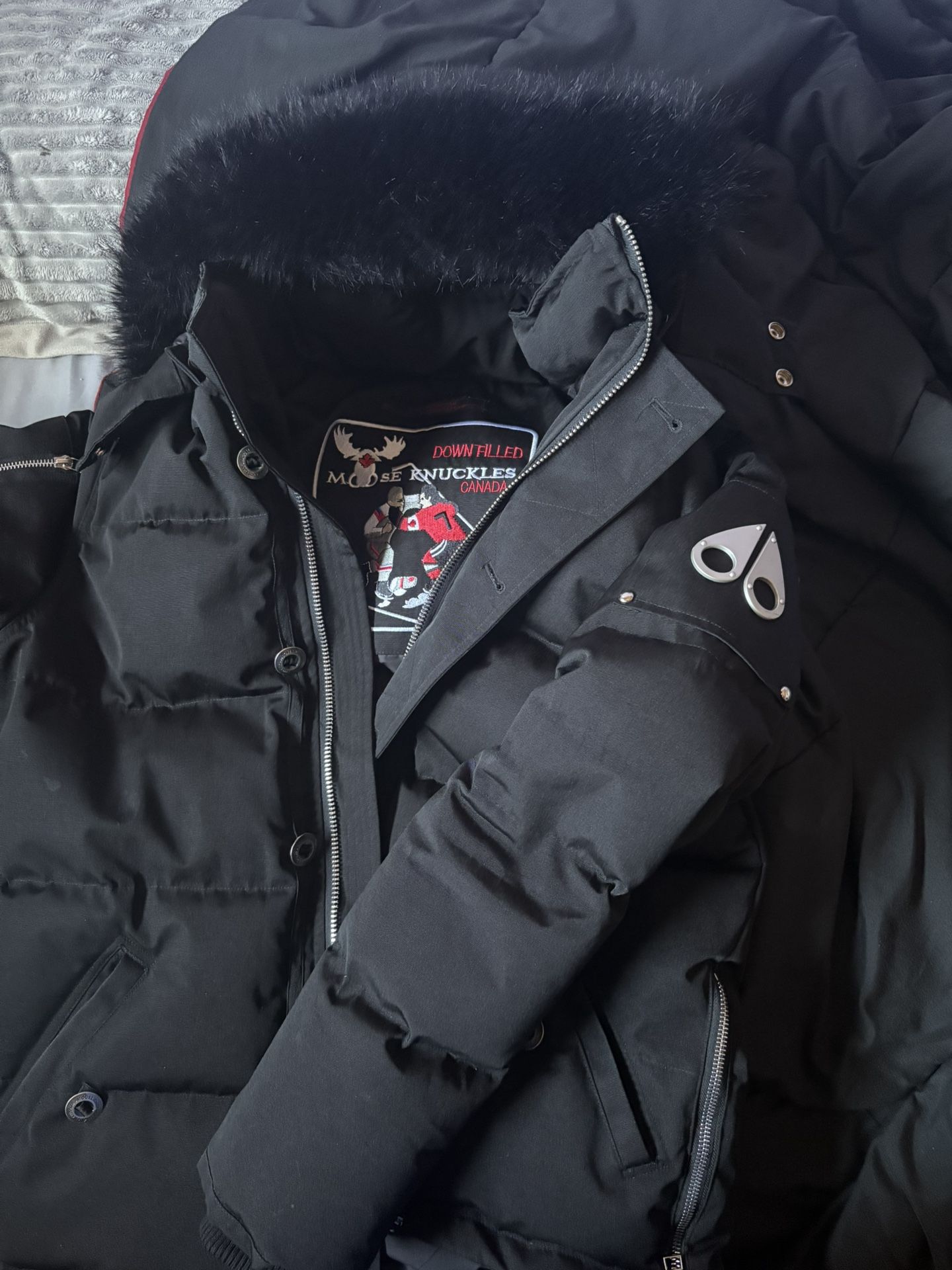 Shipping Only Moose Knuckle Coat Black