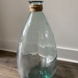 Light Blue Glass Vase