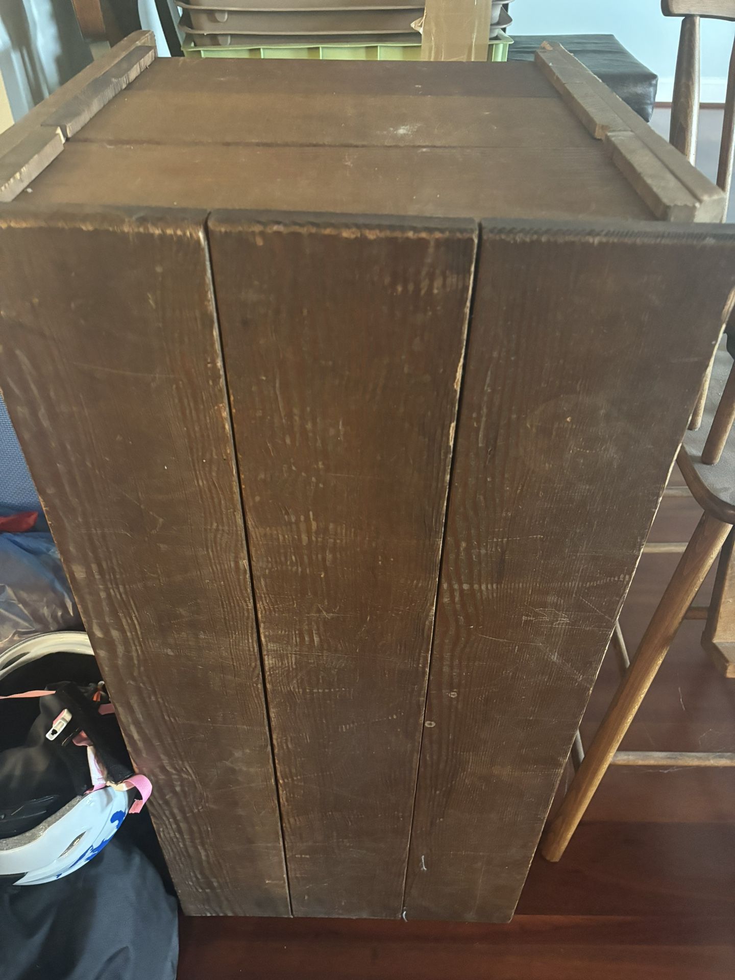 Large Wood Vintage Toy Chest