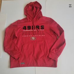 New Era San Francisco 49ers NFL Team Apparel Hoodie Sweatshirt Combine 
Sz XXL New, no tags . Please see photos for details.
Size XXL, arm pit to arm 