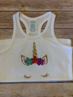 Custom Kids Unicorn Tank Top
