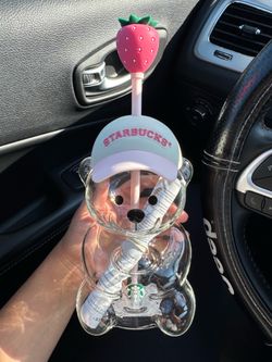 Pink Starbucks bear