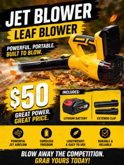 🌪️ TURBO POWER Cordless Leaf Blower – BRAND NEW – AVAILABLE 🔋
