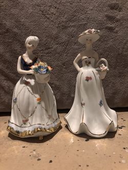 KPM Berlin porcelain vintage antique figurines set of 2