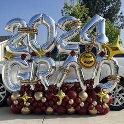 Graduation balloon arrangements