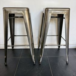 Authentic TOLIX Marais 30" Bar Stools (Pair) - Made in France - DWR