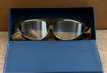 VERY RARE- 1930s MK1 Style Aviator's Goggles with Blue Lenses and Case