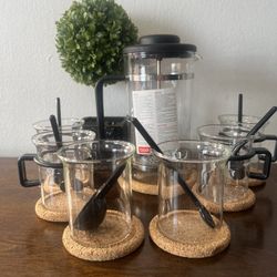 Vintage Bodum Carsten Jorgensen Bistro French Press Coffee Maker Espresso Set