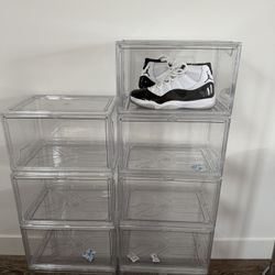 Clear Shoe Boxes Set Of 9