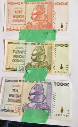 Zimbabwe Billion Million Real Money Currency Fun Gifts Birthday 