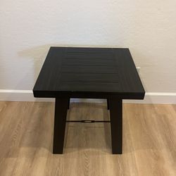 Side Table Black/Industrial Design 24”X22”$50 OBO