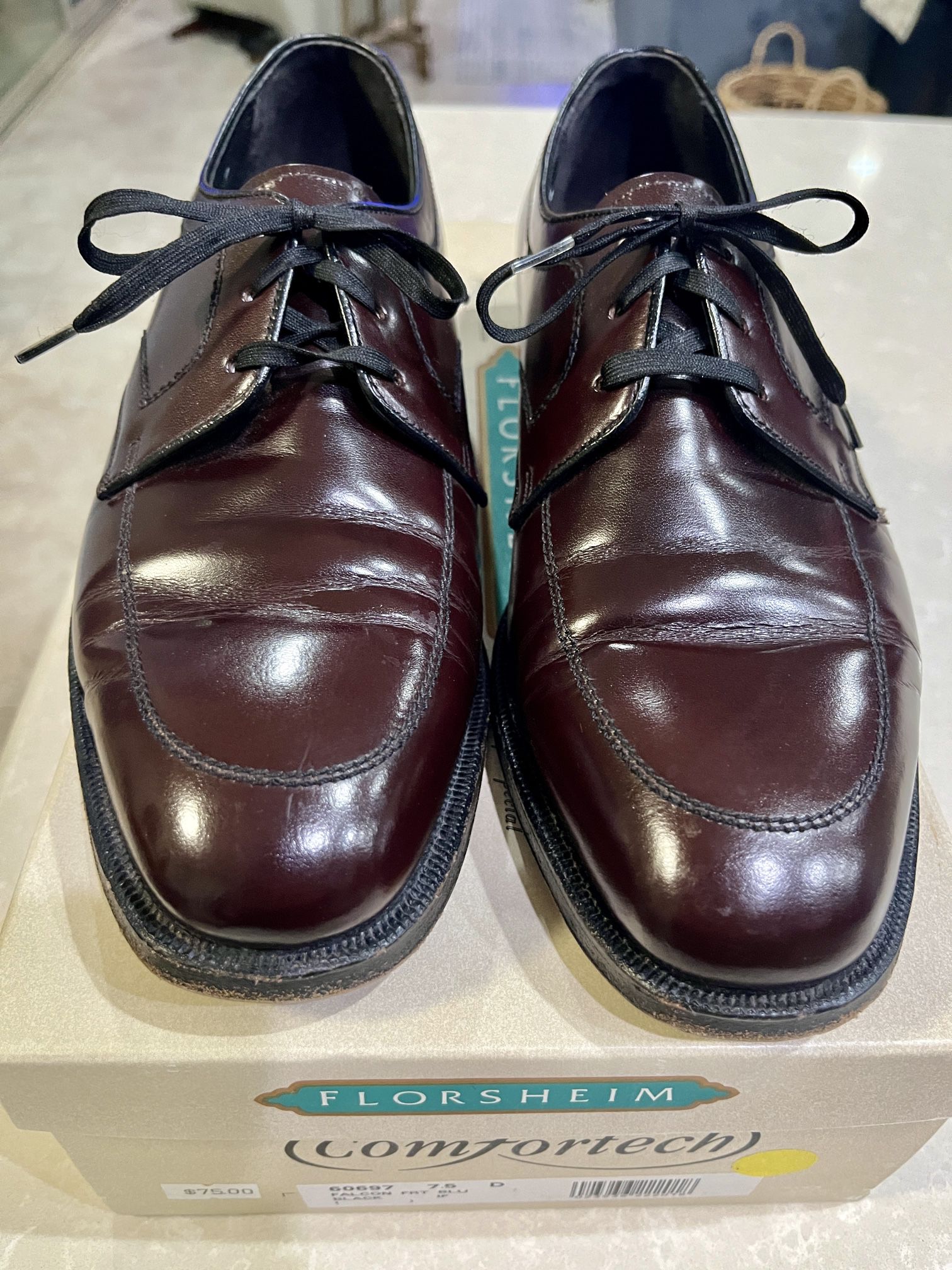 Men’s Dress Shoes Size 7.5 Brown/Burgundy Florsheim 