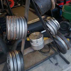 Standard 1inch Plates Weights And Rack