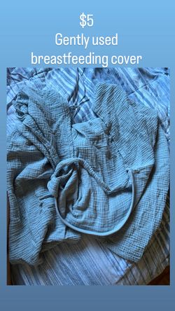 Breast feeding cover blue
