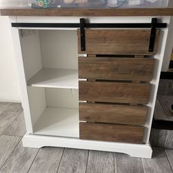 White Rustic Bookshelf Bookcase 