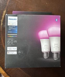 Philips Hue White and Color E26 60W LED Smart Bulb