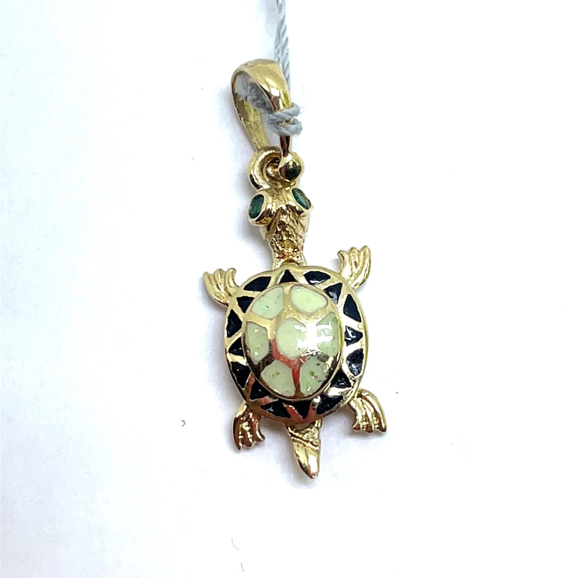 14Kt Yellow Gold CZ Turtle Pendant 2.10g 200545/18
