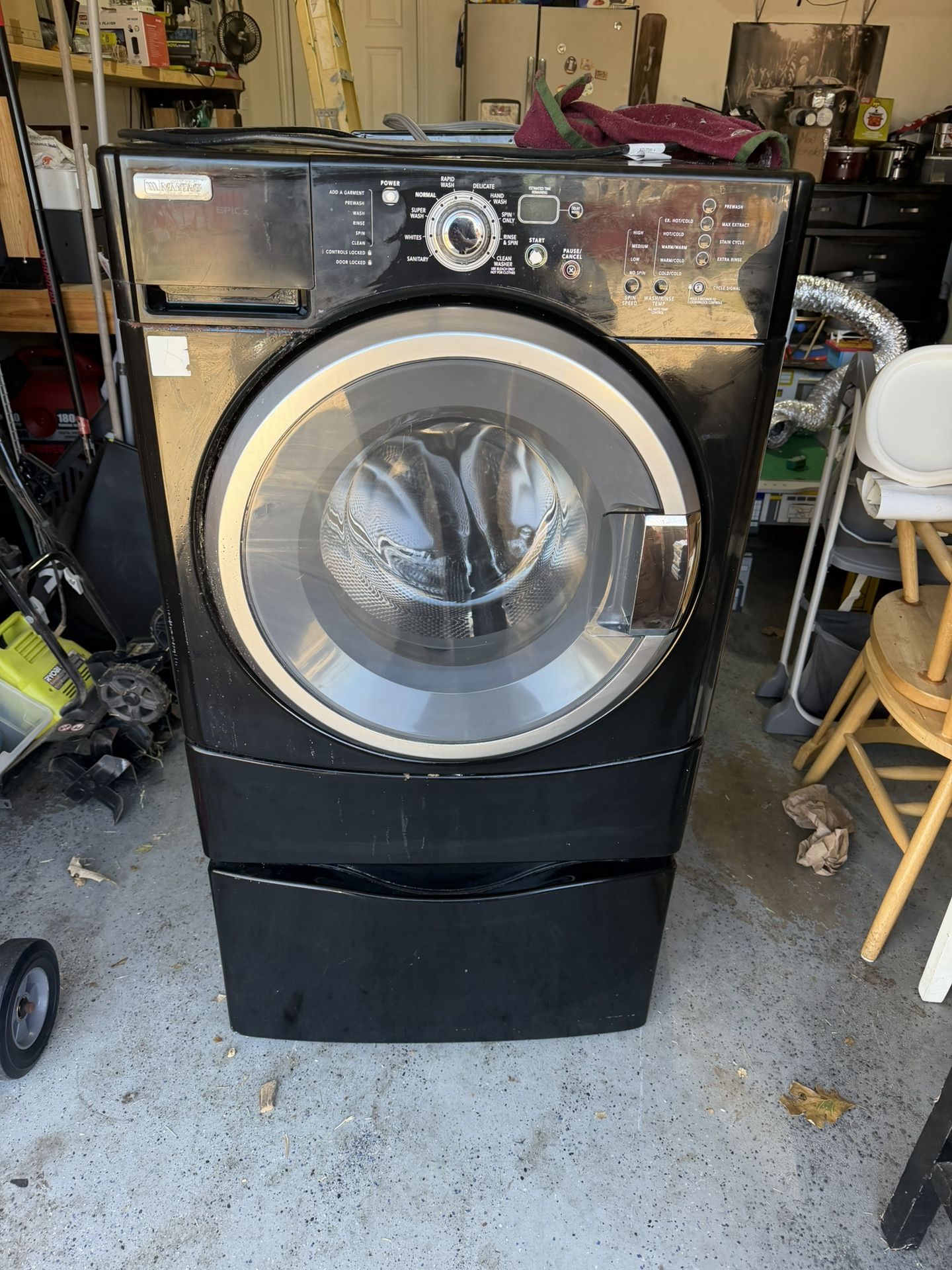 Maytag Epic Z Washer And Dryer W/ pedestals