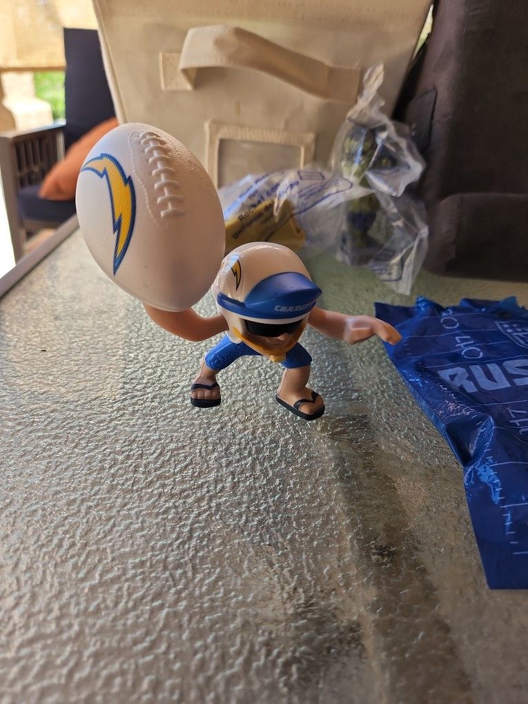 2013 NFL chargers rush zone rusher figure mcdonalds Happy meal toy