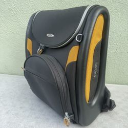 Tumi Ducati Backpack Yellow 6581GY Racing Motorcycle Bike Bag Carry USED