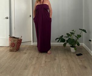 HALARA Halter Tie Back Summer Dress
