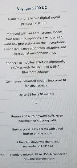 Plantronics Voyager Wireless Headset Thumbnail