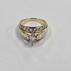 14k Yellow Gold And Diamond Engagement Ring - OFFICIALLY APPRAISED