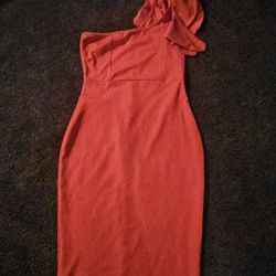 Off The Shoulders Red Dress Size M