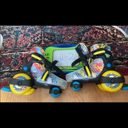 Rollerblades kids adjustable 11-2, fit shoe sizes 11, 11, 13, 1, 2