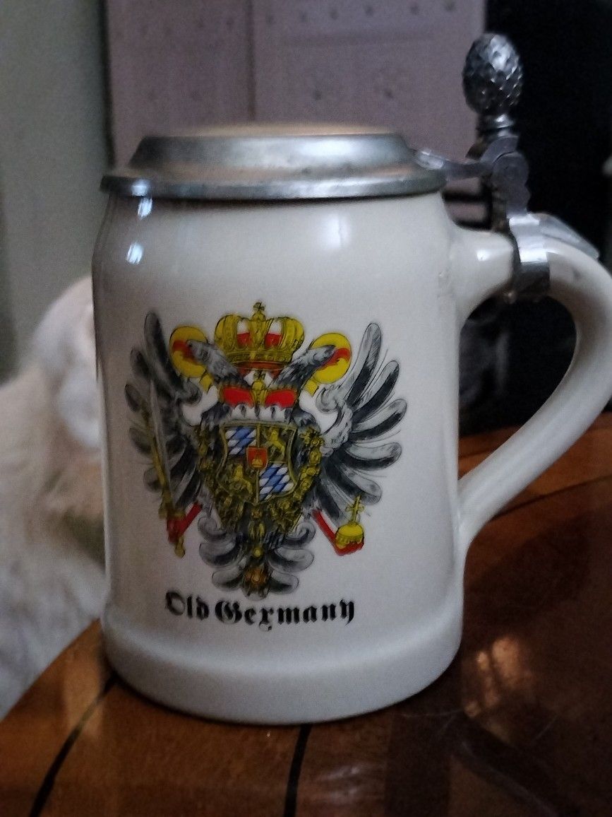Vintage German Stoneware Beer Stein.