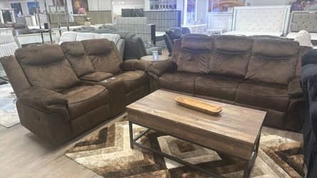 Amazing Deal🚨Beautiful Brown Sofa&Loveseat 4x Recliners $999